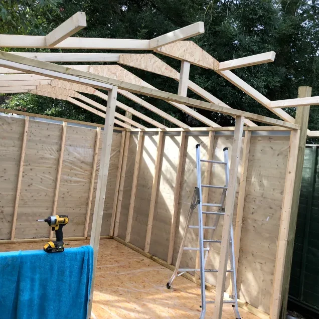 shed project carpentry
